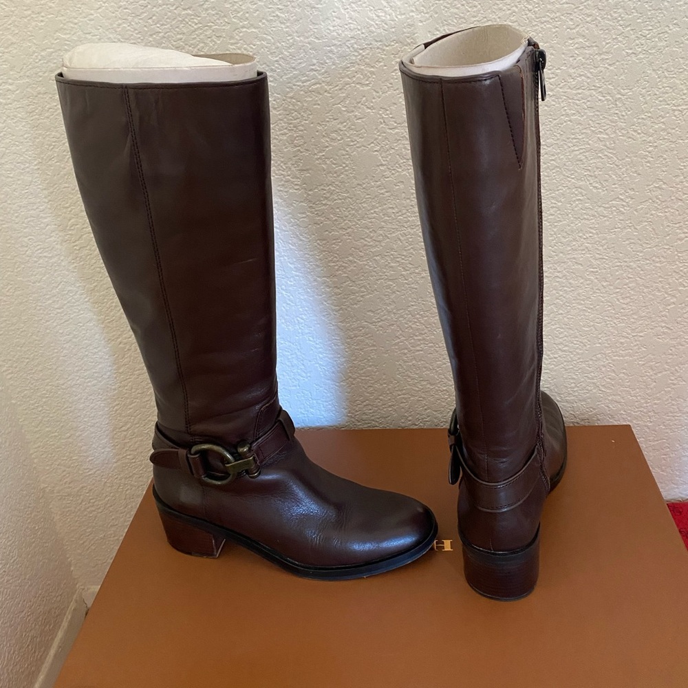 Coach Carolina Calf brown Boots - Picture 1 of 10